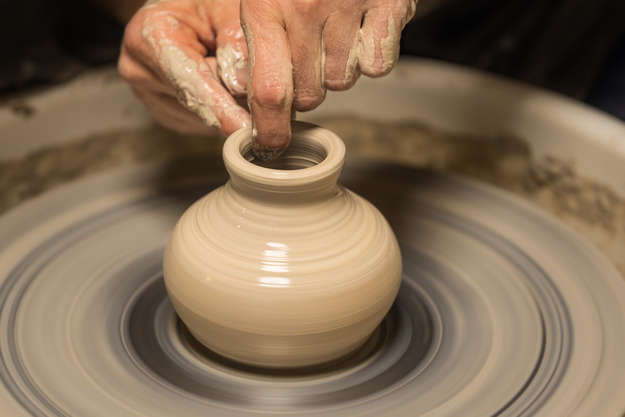 Look at these amazing pottery studio setups